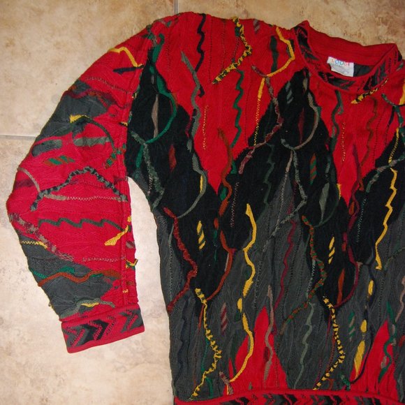 Coogi Australia Men's COOGI 3D Knit Size (L) Multicolor Sweaters Jumper Cotton - Picture 4 of 12